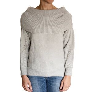 Topshop Blue/Grey Cowl Neck Sweater - Size 4